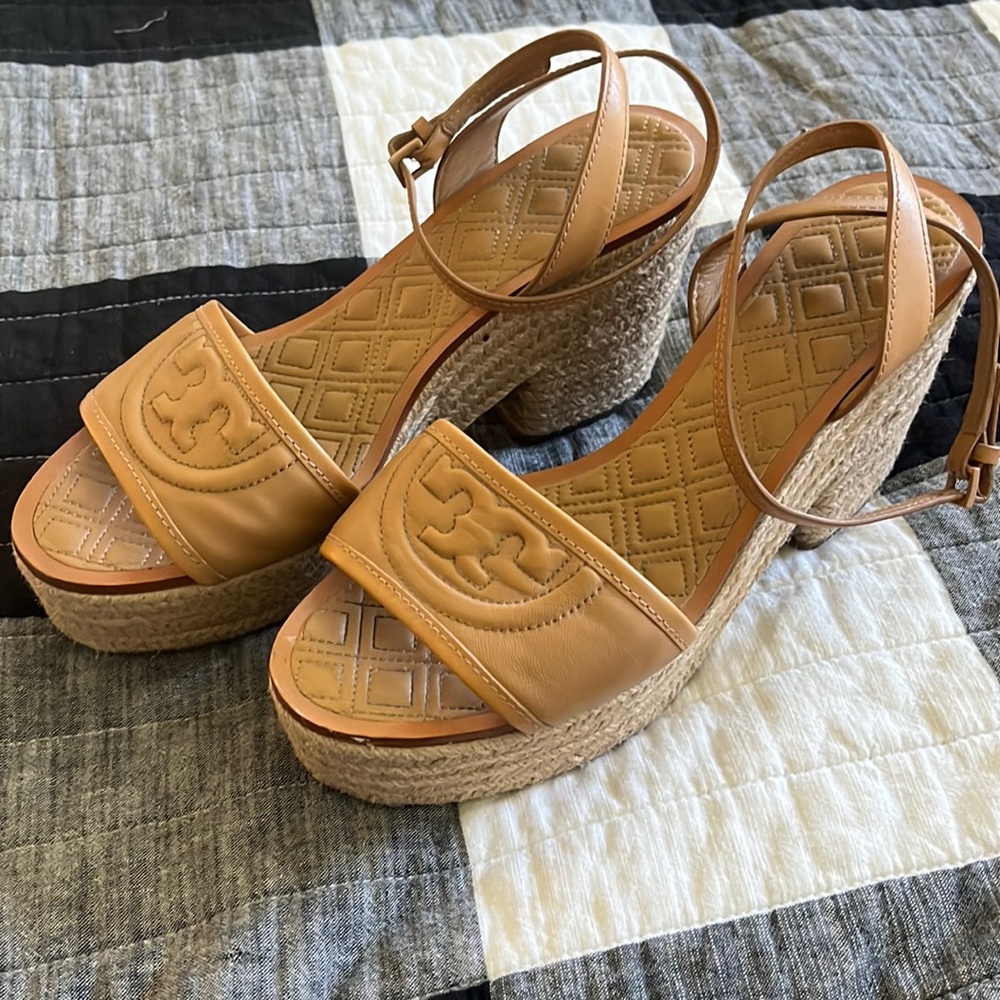Tory Burch platform wedge sandal.
